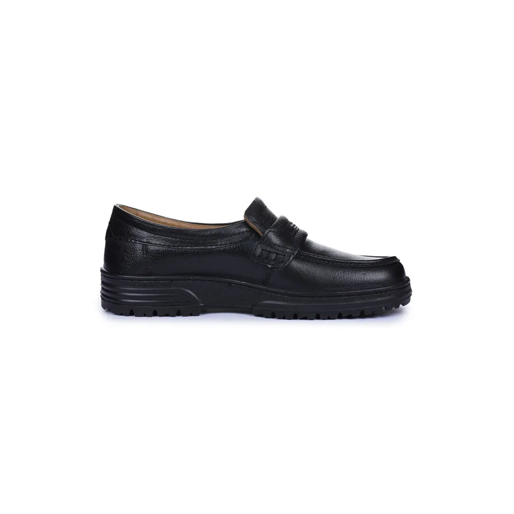 Windsor Black Formal Non Lacing Shoes For Men 7190-54 By Liberty