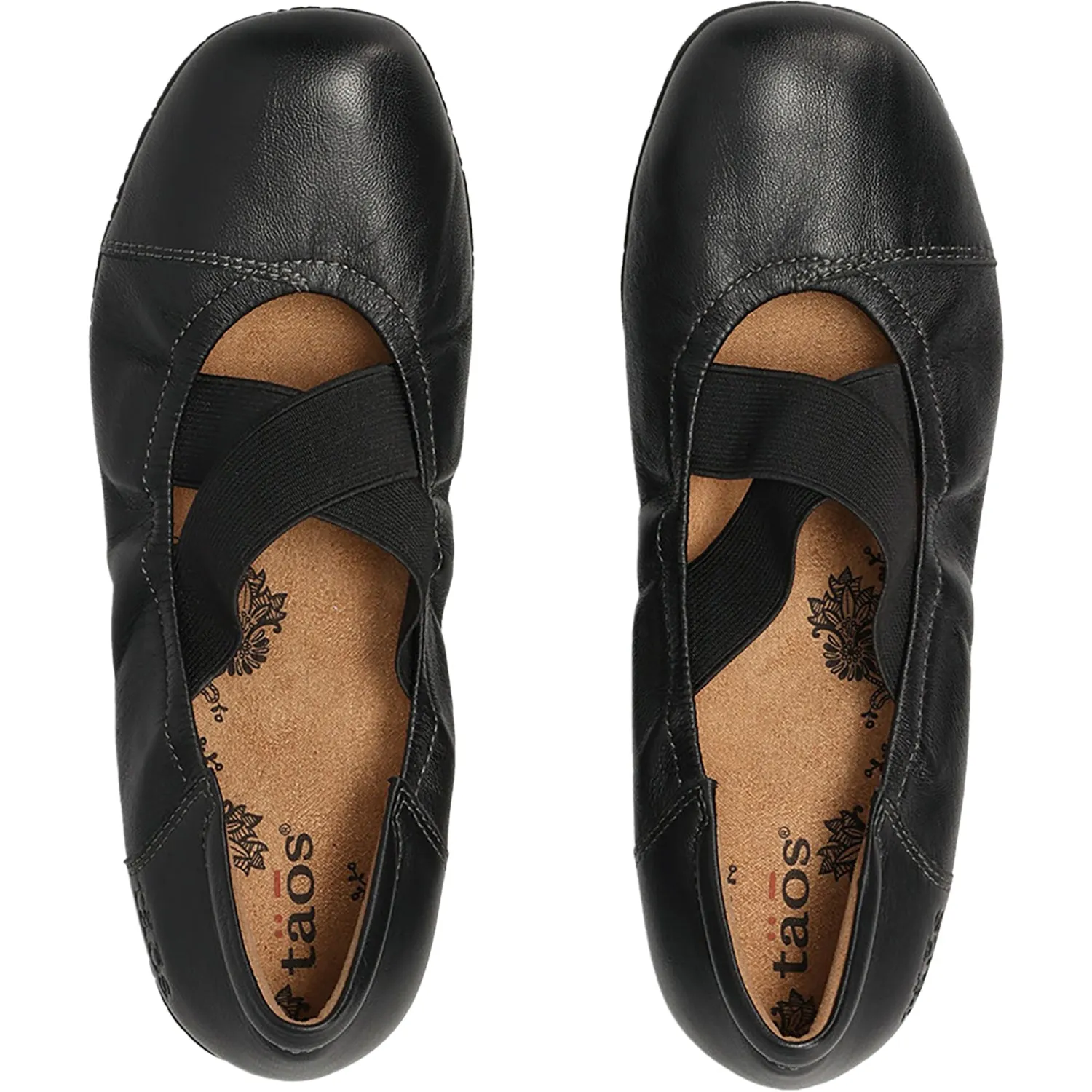 Women's Taos Exhale Black Leather