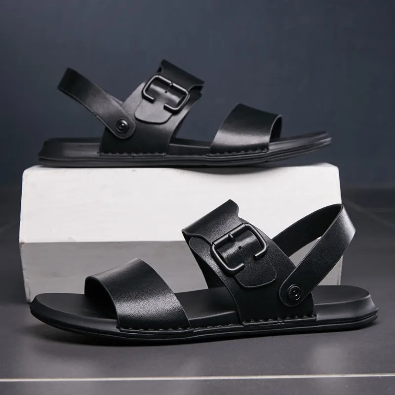 xiangtuibao  New Summer Sandals Men Genuine Leather Cool Slippers Man Comfortable Classic Luxury Sandals Men's Beach Shoes Male Casual Shoes
