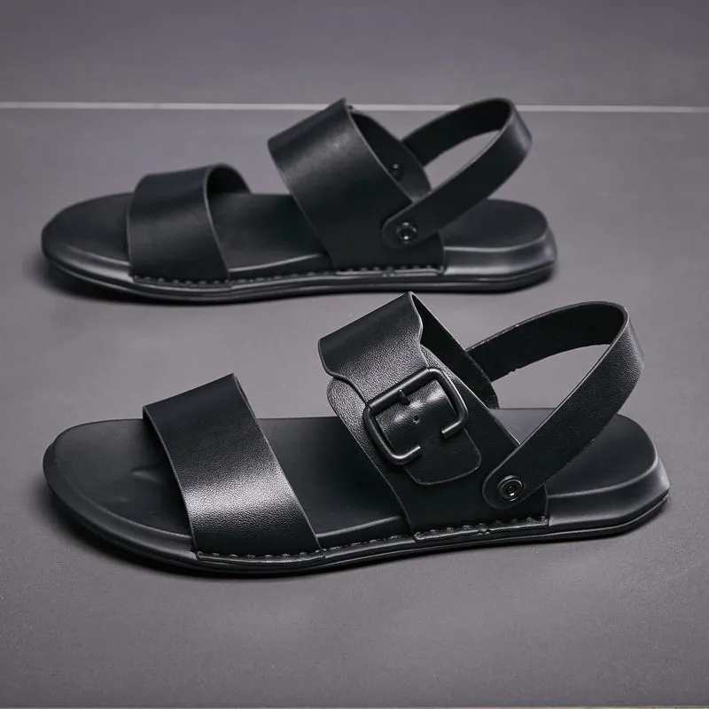 xiangtuibao  New Summer Sandals Men Genuine Leather Cool Slippers Man Comfortable Classic Luxury Sandals Men's Beach Shoes Male Casual Shoes